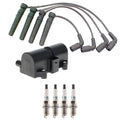Set of 4 Hitachi Ignition Coils & Denso Iridium Spark Plugs for Aveo (2004–2011)