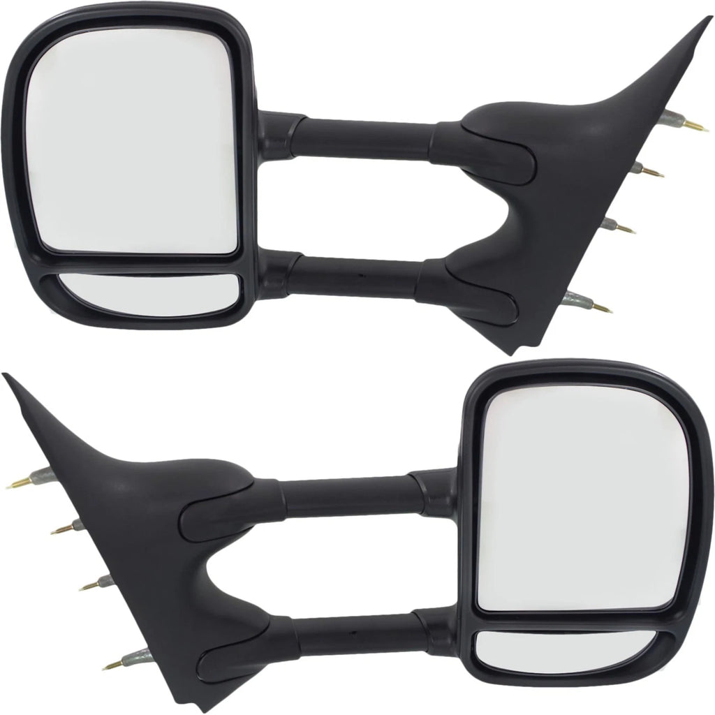 Set of 2 Manual Towing Mirrors for Ford E150 E250 Van