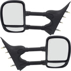 Set of 2 Manual Towing Mirrors for Ford E150 E250 Van