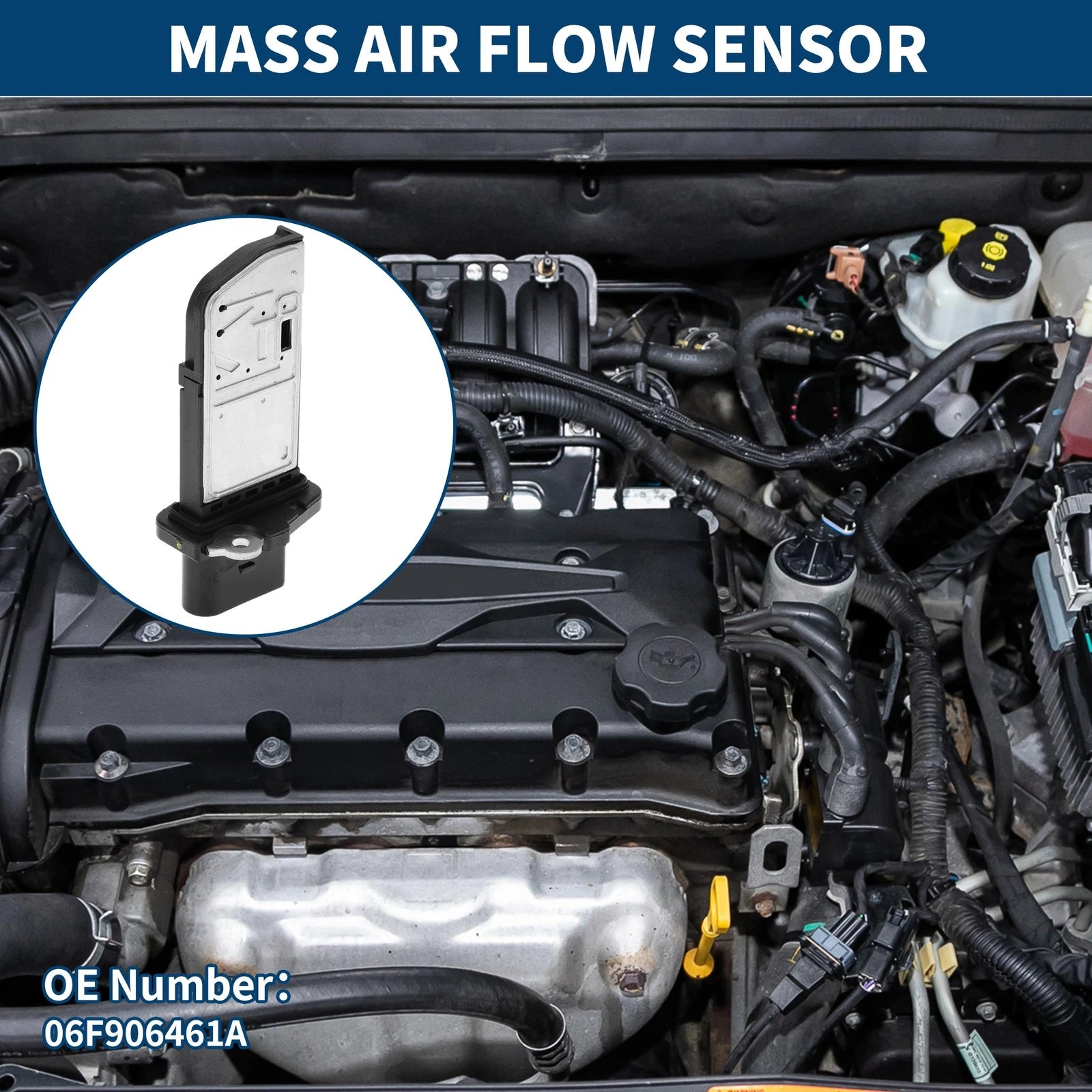 Mass Air Flow Sensor 06F906461A for Audi A4 (2003–2006)