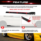 Universal Lower Side Skirt Winglets Diffusers Bottom Line Extension
