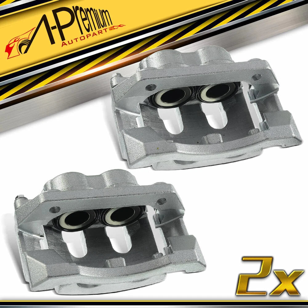 2X Rear Brake Caliper with Bracket for Ford F-350 Super Duty (2005–2012)