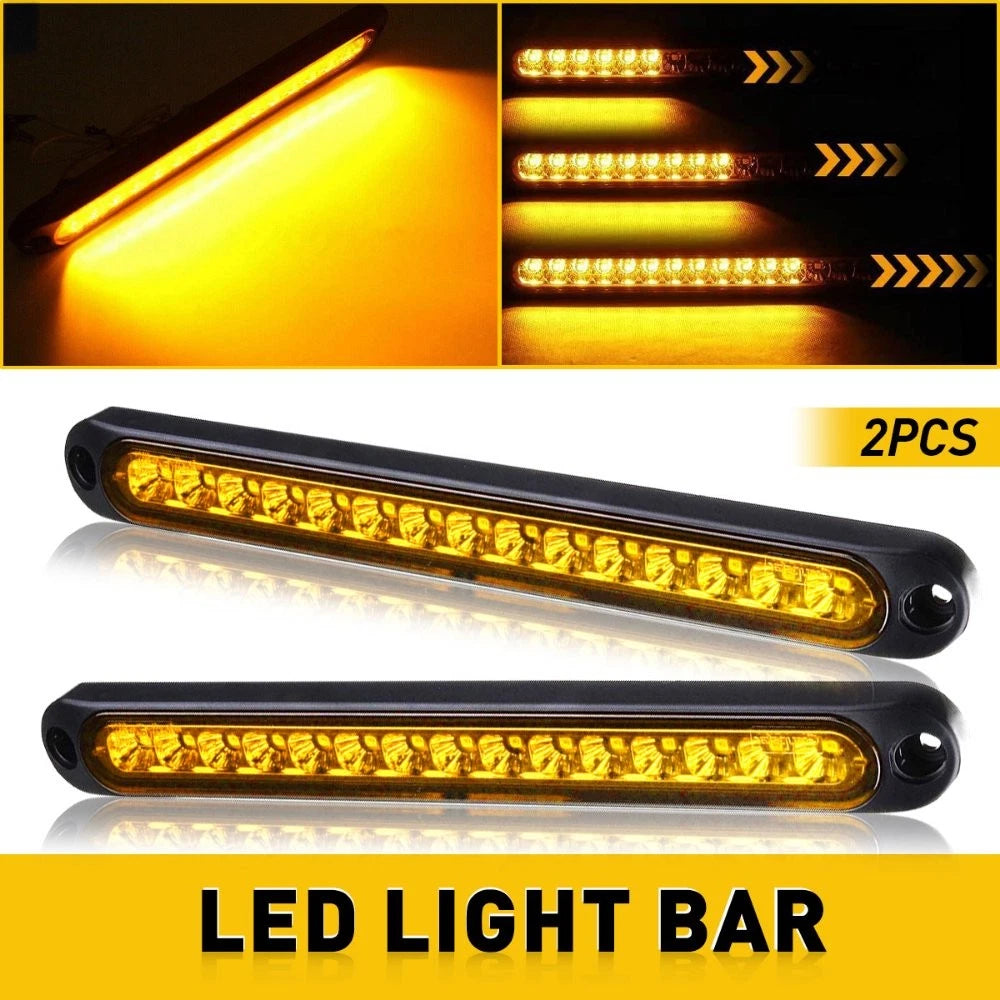 2X LED Flowing Turn Signal Brake Light for Truck