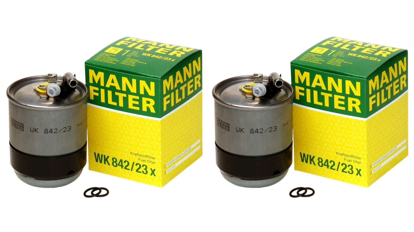 Set of 2 Turbo Fuel Filters WK84223X for MB W211 S211 W164 X164 W251