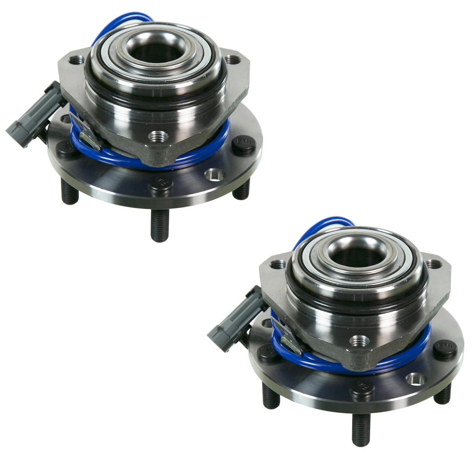 Set of 2 Front Wheel Bearing and Hub Kit for Chevy S10 GMC Jimmy (1994–2004)