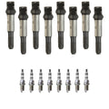 Set of 8 Ignition Coils & NGK Iridium Spark Plugs for BMW 545i 745i (2001–2003)