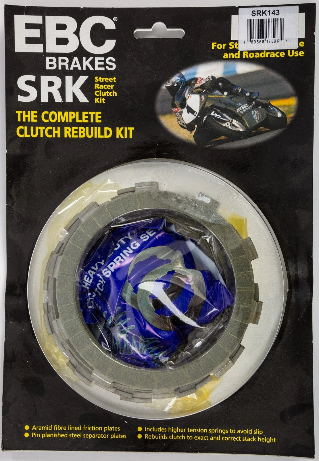 EBC Street Racer Comp Clutch Kit SRK143 for Honda CBR600F F4i (2001–2006)