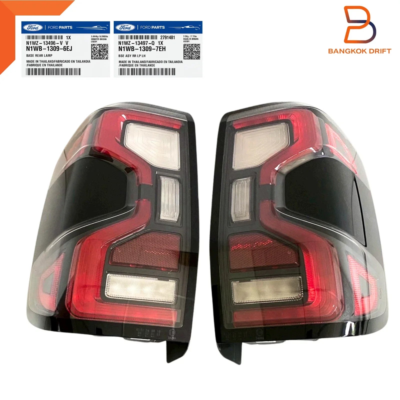 OEM LED Tail Lights w/ Blind Spot Radar for Ford Ranger Raptor (2022-2025)