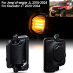 Smoked Mirror Turn Signal Light for Jeep Wrangler JL/JT (2020–2024)