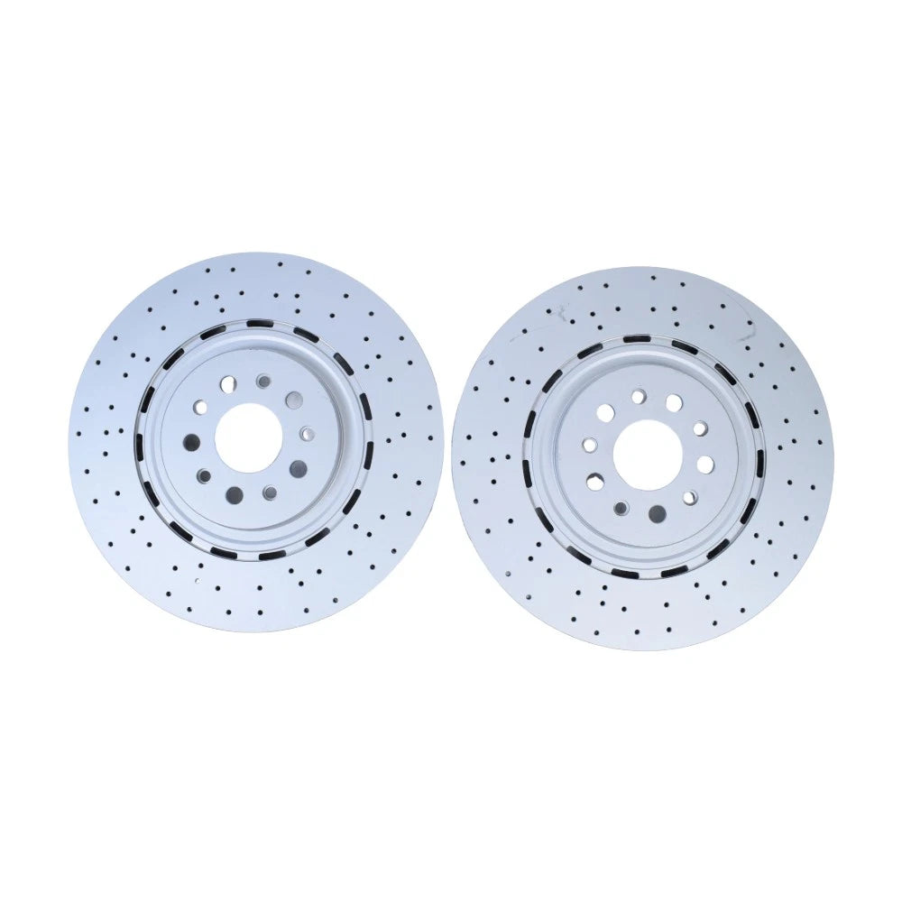 2Pcs Dimpled Front Brake Disc Rotors for Maserati Levante S (2017–2022)