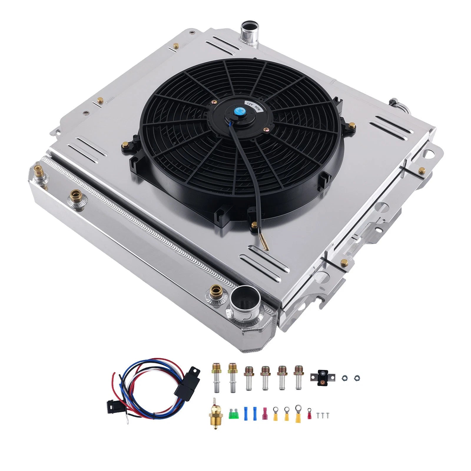 3 Row Aluminum Radiator Fan for Jeep Wrangler TJ YJ (1987–2006)