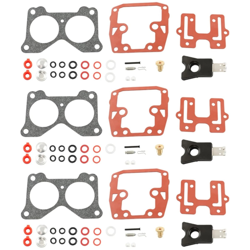 3X Carburetor Rebuild Kit for Johnson Evinrude V4 (1985–1990) 439076