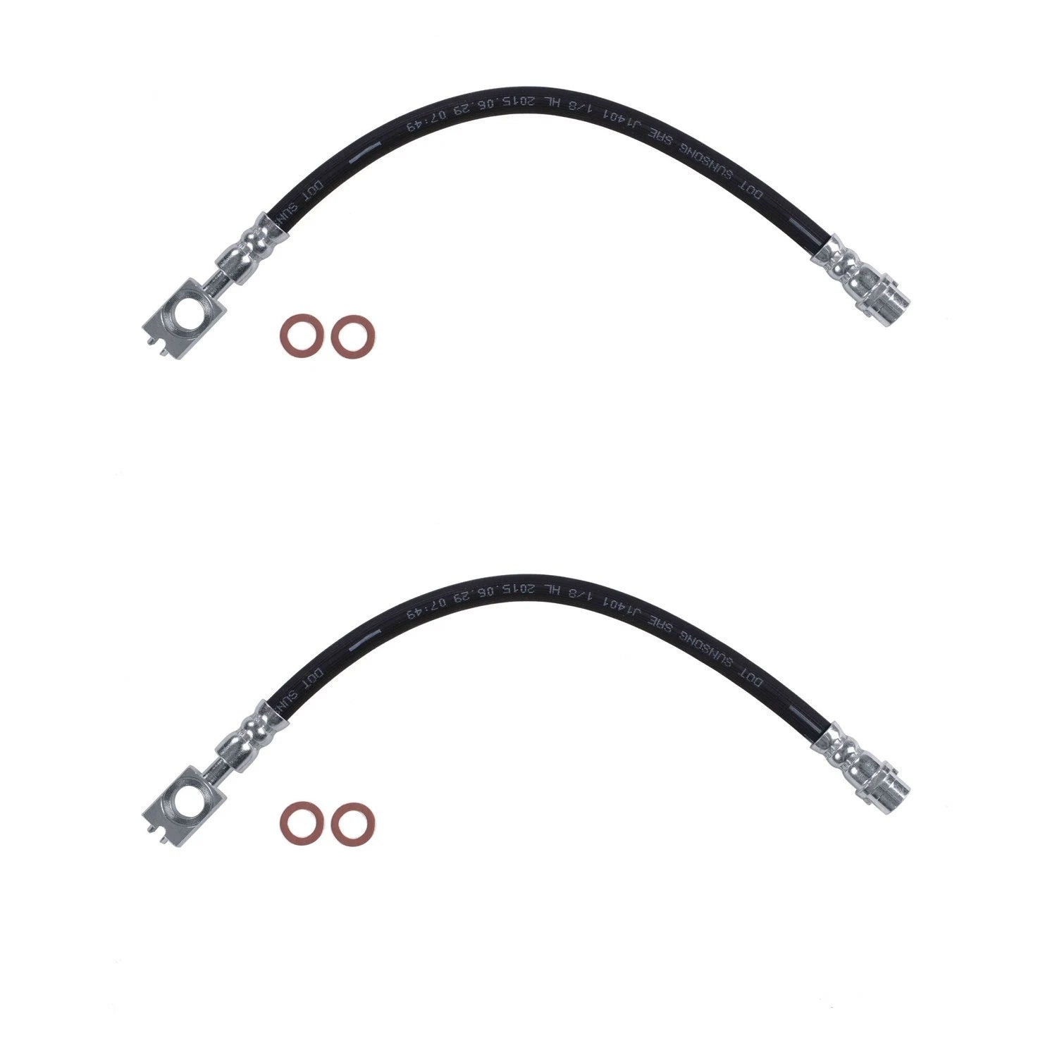 Set of 2 Rear Brake Hydraulic Hoses for Audi A6 Quattro S6 (1998–2004)