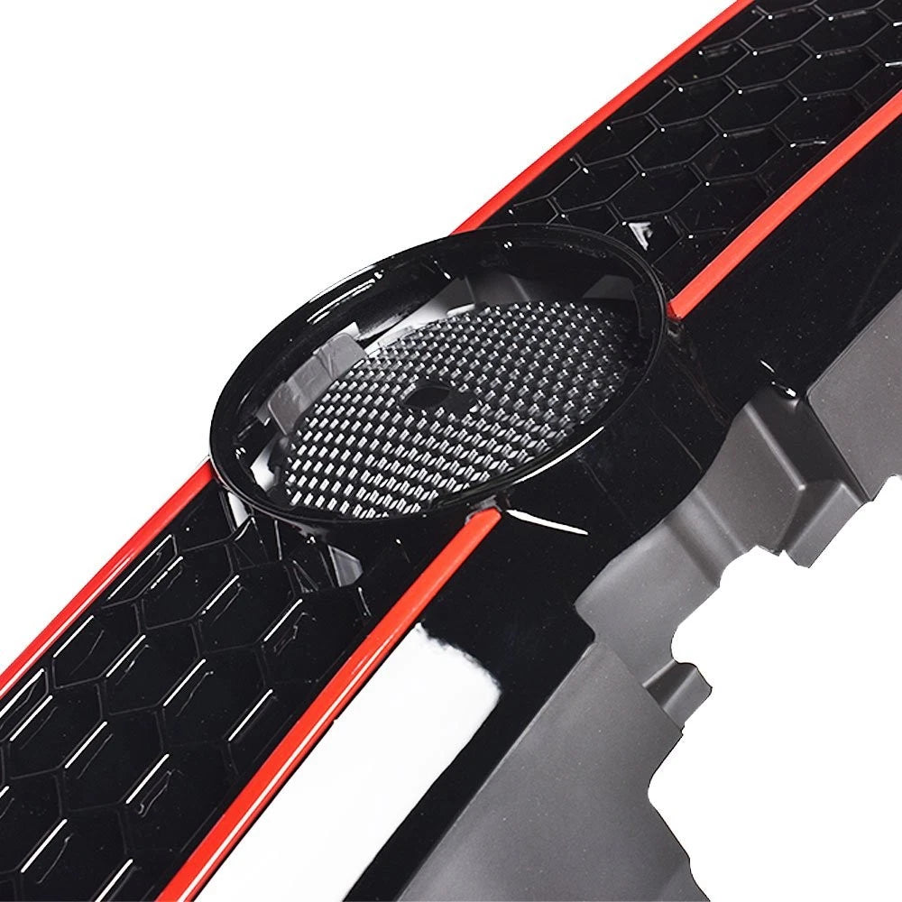 Front Upper Lower Grill with Red Trim for VW Jetta MK6 (2011â2014)