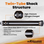 2.5" Lift Kit with Struts & Shocks for Toyota Tacoma (1995–2004)