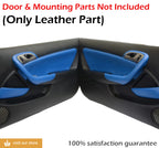 Front Insert Door Panel Cover for Acura RSX (2002–2006) Blue Leather Synthetic