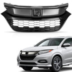 Front Bumper Grille for Honda HR-V (2019–2022) Grey Chrome