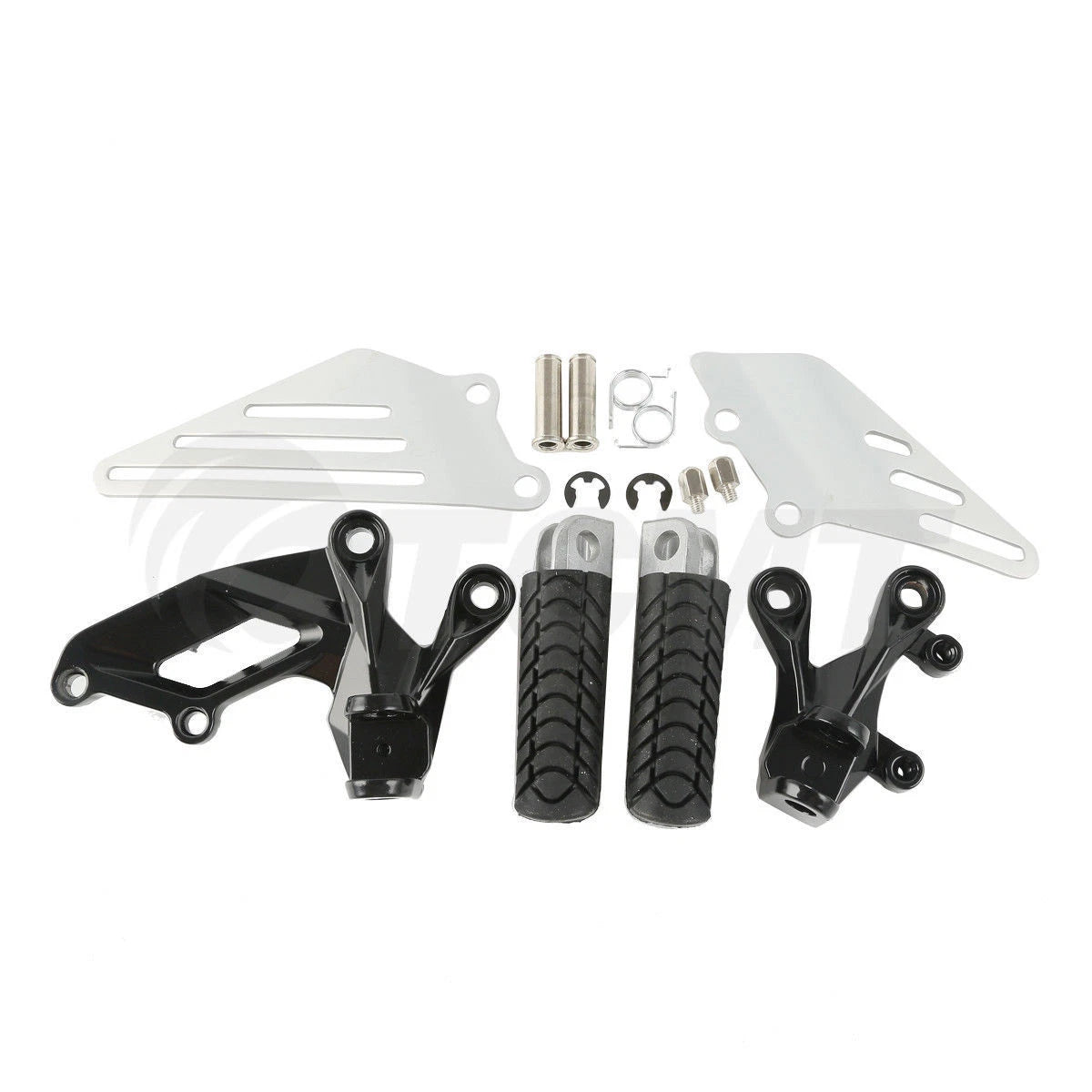 Front Rider Footpegs Footrest Set for Kawasaki Ninja ZX14R ZZR1400 (2006–2023)