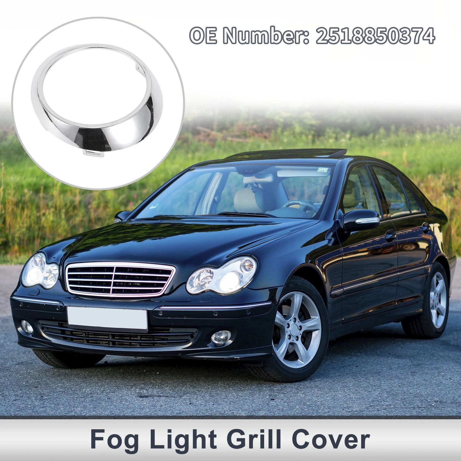 1 Pc Fog Light Grill for Mercedes Benz W251 (2006–2010) No. 2518850374