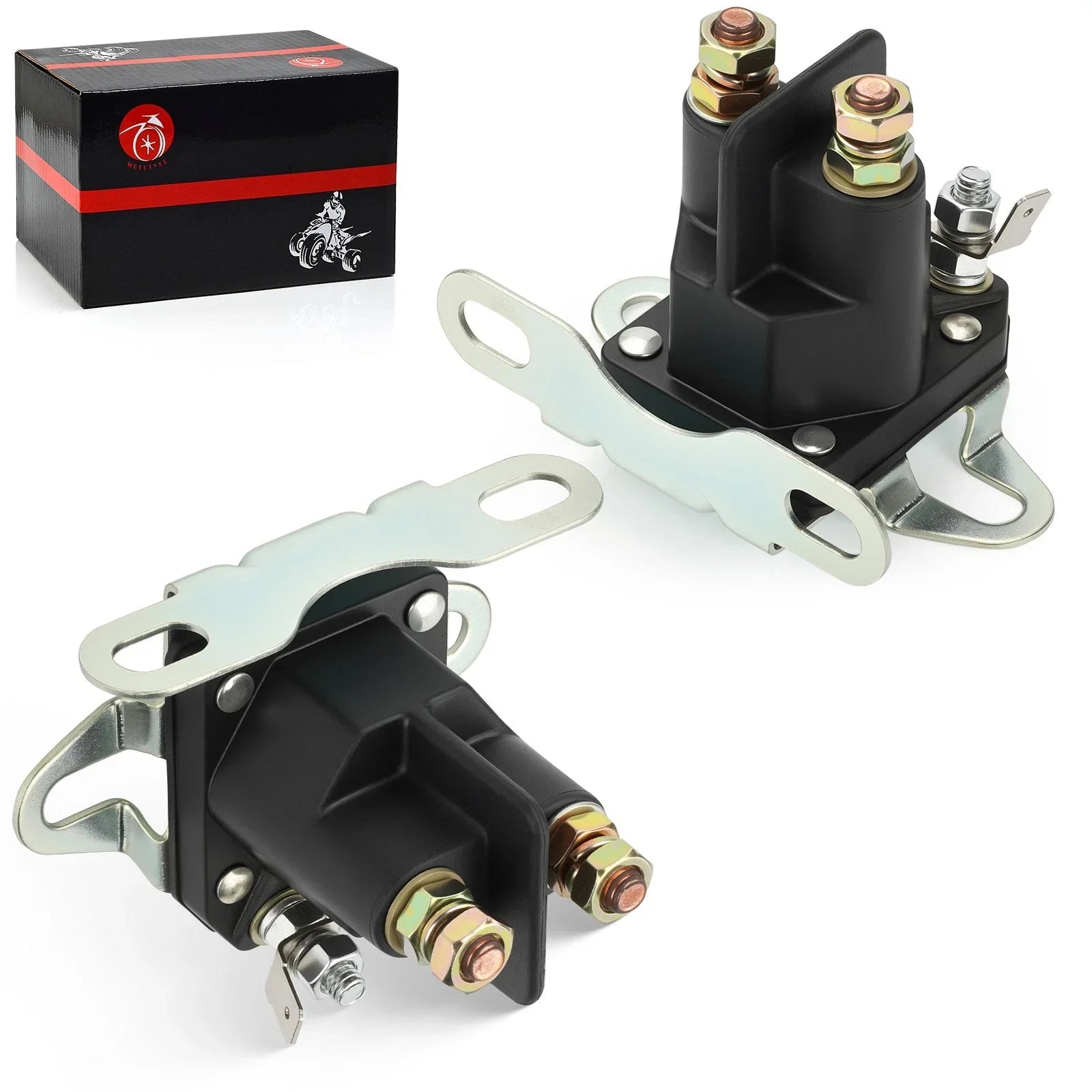 2PCS Starter Solenoid Relay for Polaris Indy 550 IQ 600 Switchback (2003-2012)