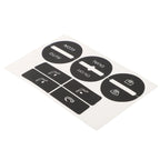 AC Button Worn Repair Decals Stickers for Volkswagen Passat (2005–2010)