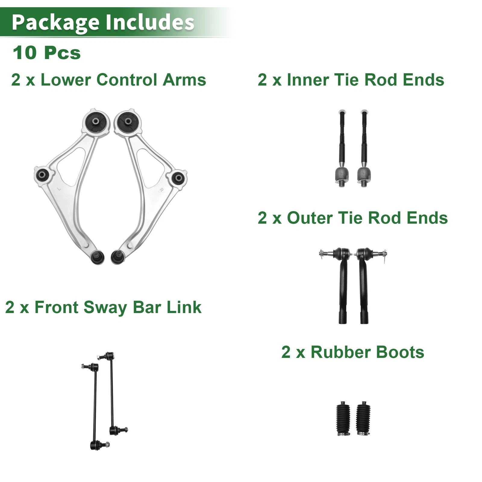 Set of 10 Front Stabilizer Bar Links for Nissan Altima 