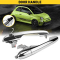 Set of 2 Chrome Door Handles for Fiat 500 (2012–2019)