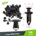 Set of 100 Fender Bumper Push Pin Clips for Auto Vehicles