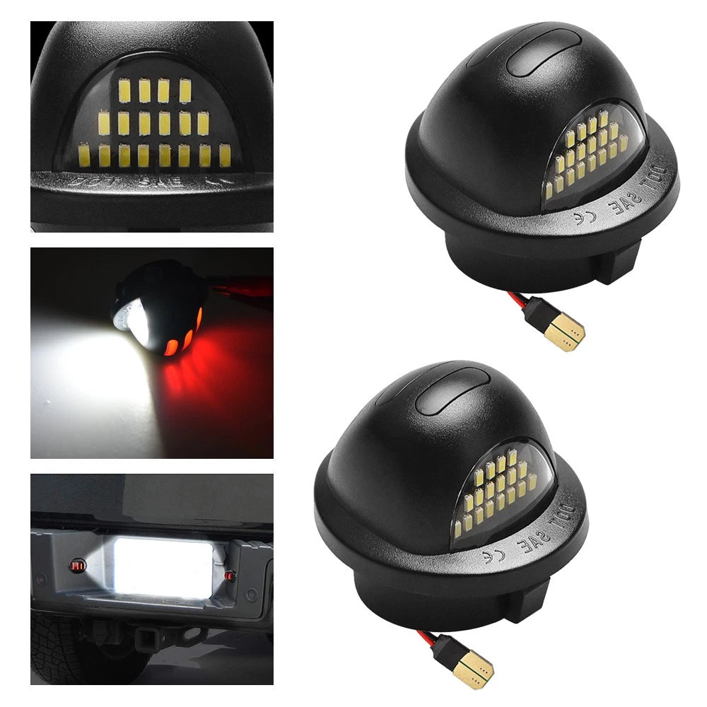 2X LED License Plate Tag Light for Ford F150 (1990–2014)