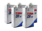 Set of 5 Fuchs TITAN CHF 202 Hydraulic Fluid 1L for Audi VW Porsche Volvo
