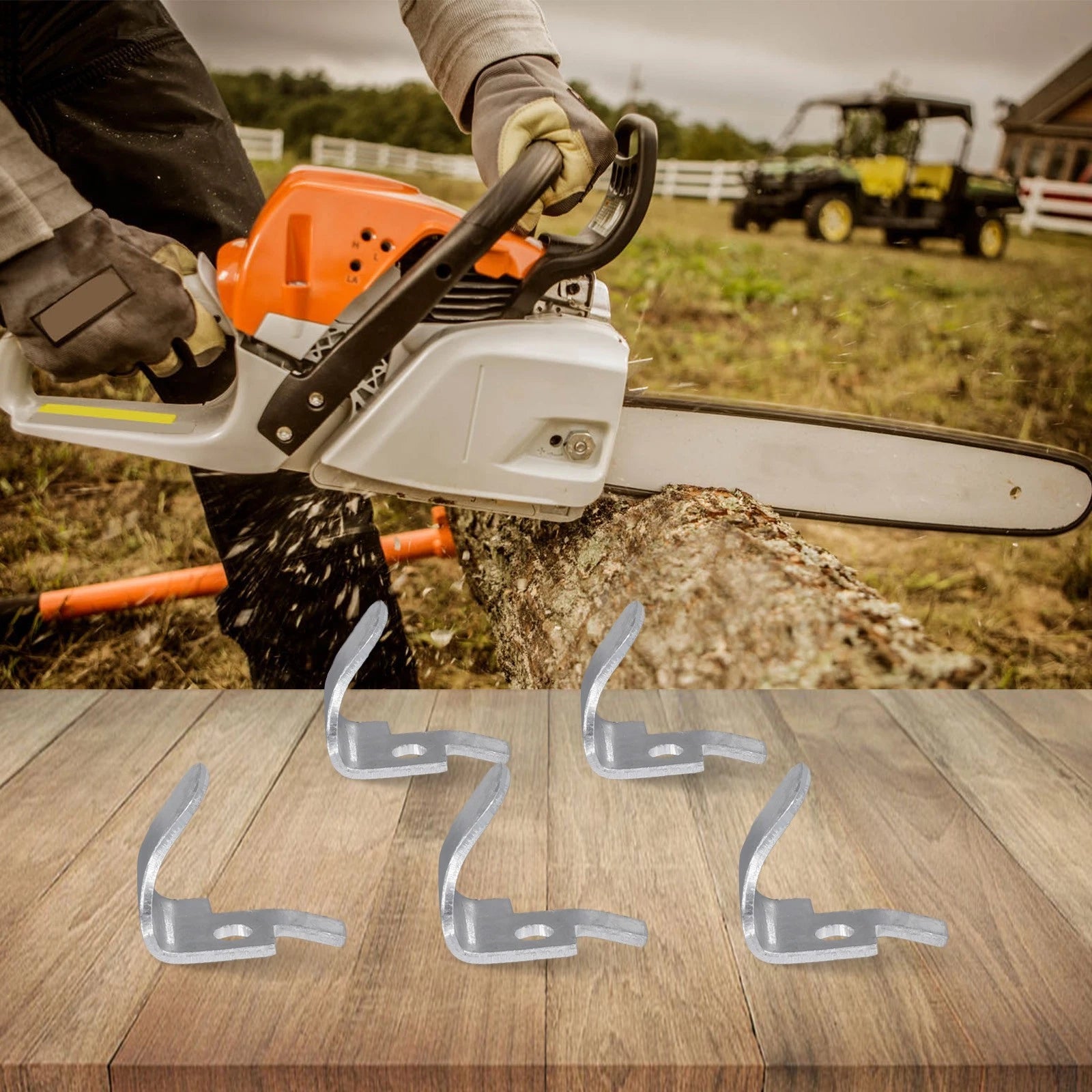 Set of 5 Chain Catchers for Chainsaws (Compatible with )