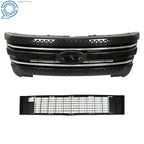 Front Bumper Upper Grille Assembly for Ford Explorer (2011–2015) Glossy Black