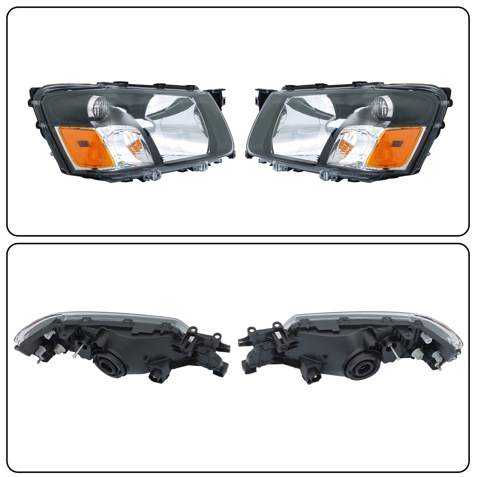 Headlights for Subaru Forester (2003-2004) Clear Lens Halogen