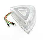 Amber LED Side Turn Signal Pair w Chrome Base Clear Lens for Peterbilt (2005–2019)