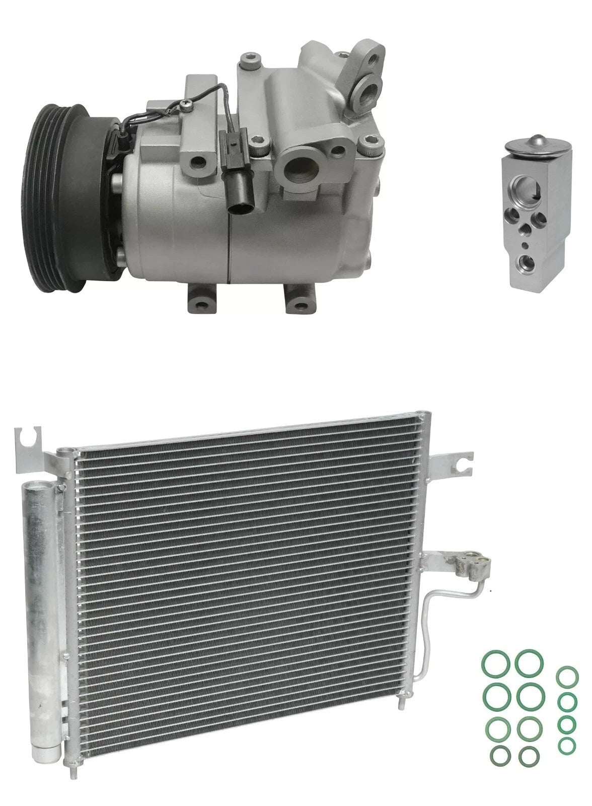 AC Compressor Kit With Condenser for Hyundai Accent 1.5L (2001–2005)