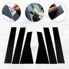 Door Pillar Post Window Trim for Honda CR-V (2017-2022) Glossy Black Set