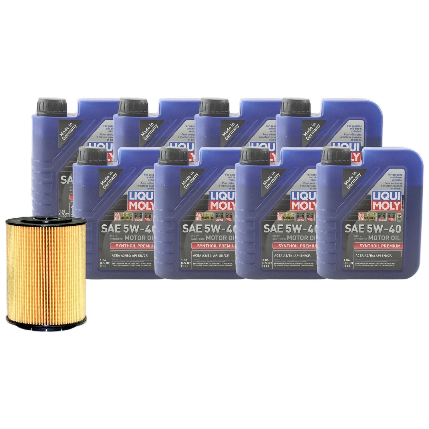 Liqui Moly Synthoil Premium 5W-40 Engine Oil Change Kit for Audi A8 Quattro (1994–2002)