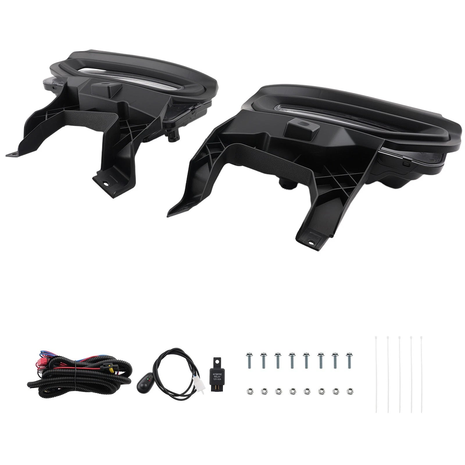 LED Bumper Fog Lights Set for GMC Sierra 1500 (2016–2018) + Switch & Bracket