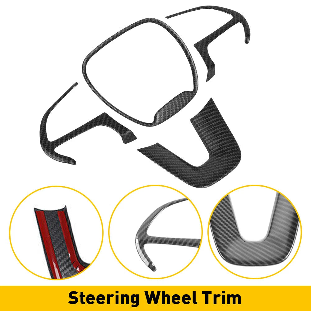 Set of 4 Steering Wheel Trim Covers for Dodge Durango (2014–2023)