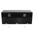 60" x 18" Black Aluminum Tool Box for Pickup Truck (Fits Most Models)