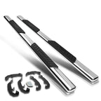 Set of 2 Chrome 5" Oval Side Step Bars for Silverado/Sierra Crew Cab (2019–2021)