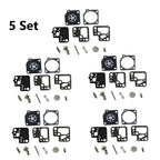 Set of 5 Carburetor Repair Kits for Stihl HS46 HS56 (ZAMA RB-186 C1T-S195)
