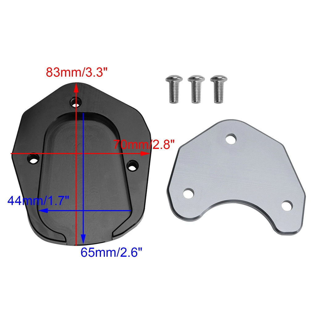 Kickstand Enlarger Plate Pad for Tiger Sport 660 (2022–2025) Titanium