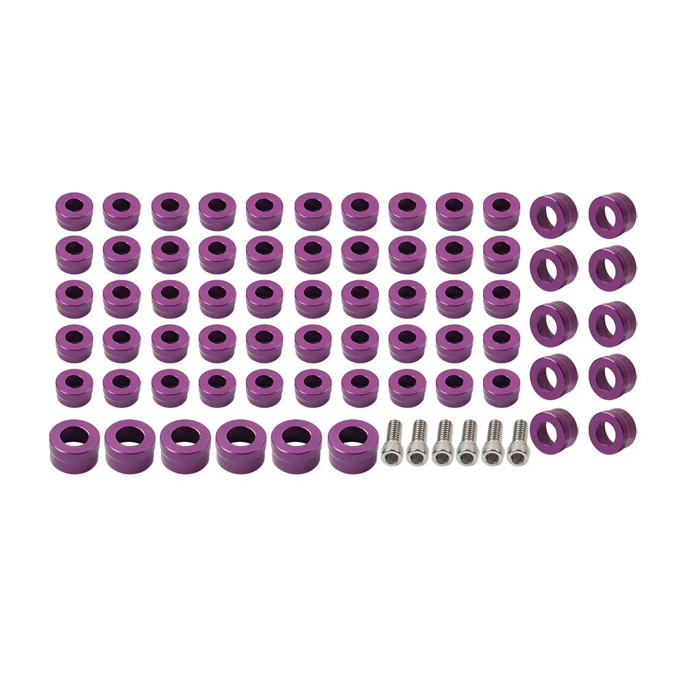 66X Engine Bolt Topper Cap Purple for Harley Touring Street Road Glide (2002-2023)