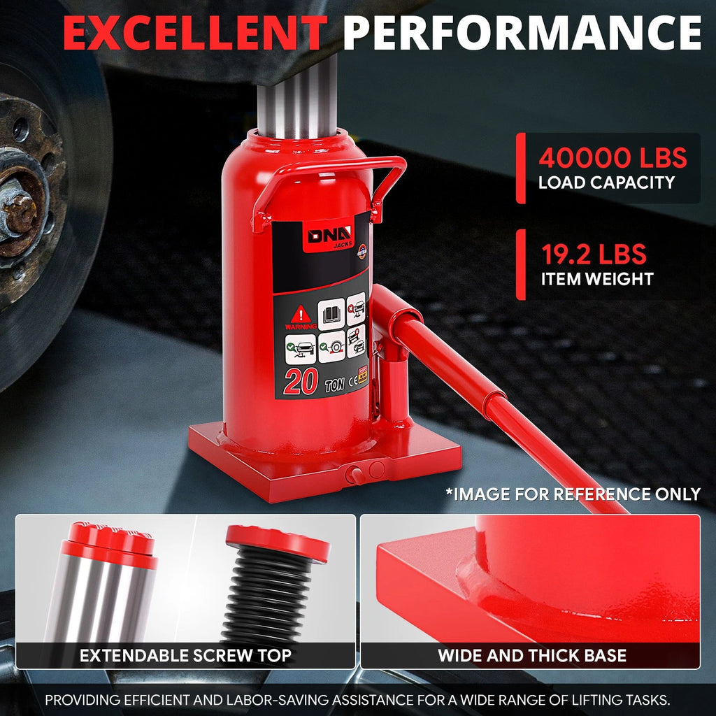 20 Ton Steel Hydraulic Bottle Jack for Car Repair