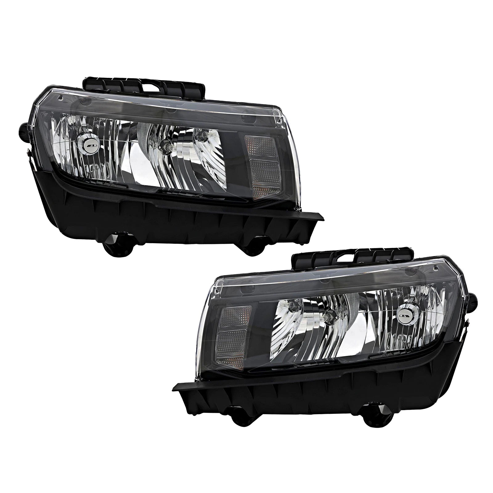 Halogen Headlight Set for Chevrolet Camaro (2014–2015) w/ Bulb Right+Left Pair