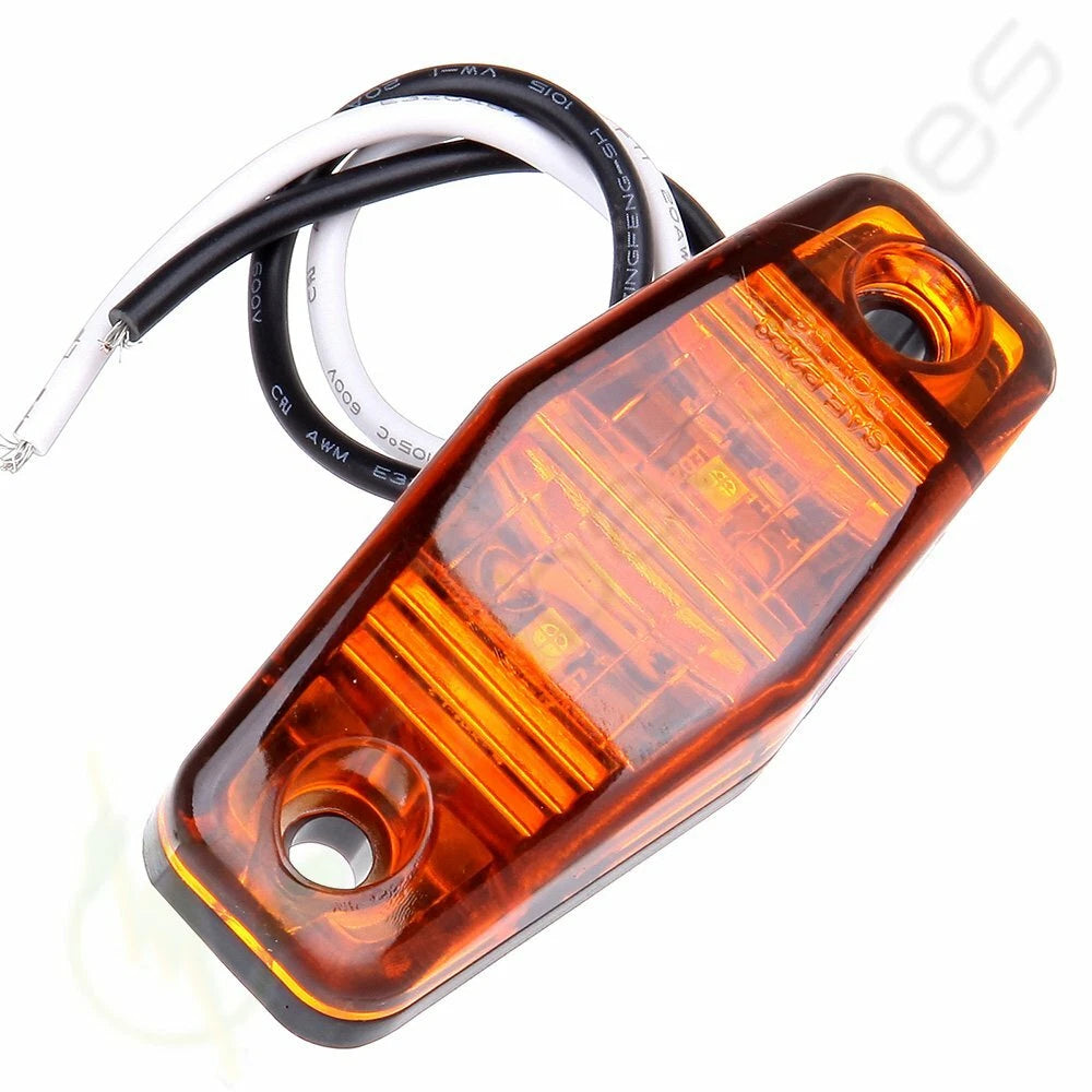 20pcs Amber 2 Diode Clearance Lamp for Trailer (2.5'')