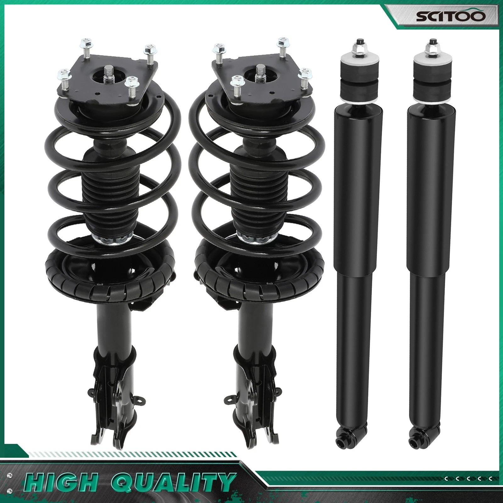 Set of 4 Loaded Struts & Shocks for Ford Mustang (2011–2014)