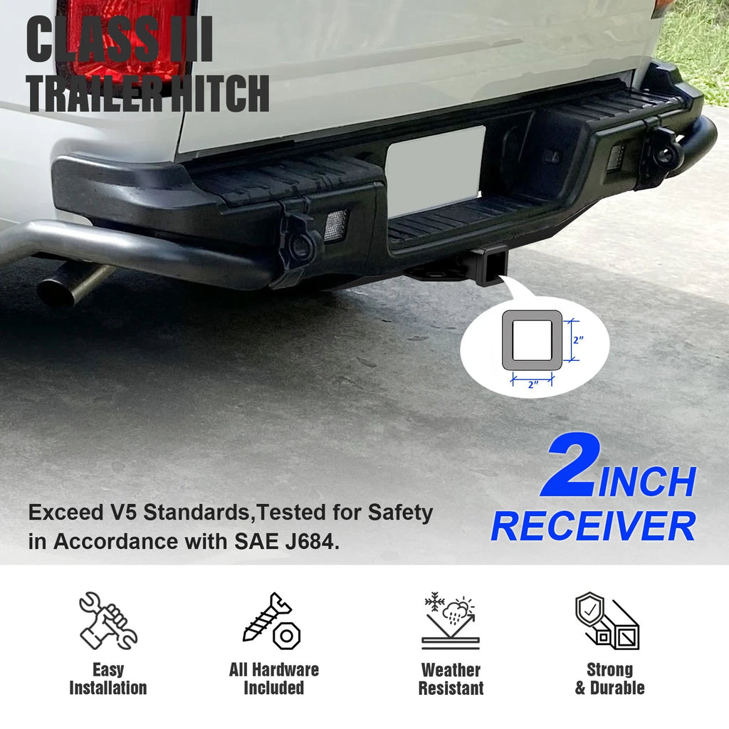 2 Inch Trailer Towing Hitch for Chevy Colorado GMC Canyon (2004-2012)