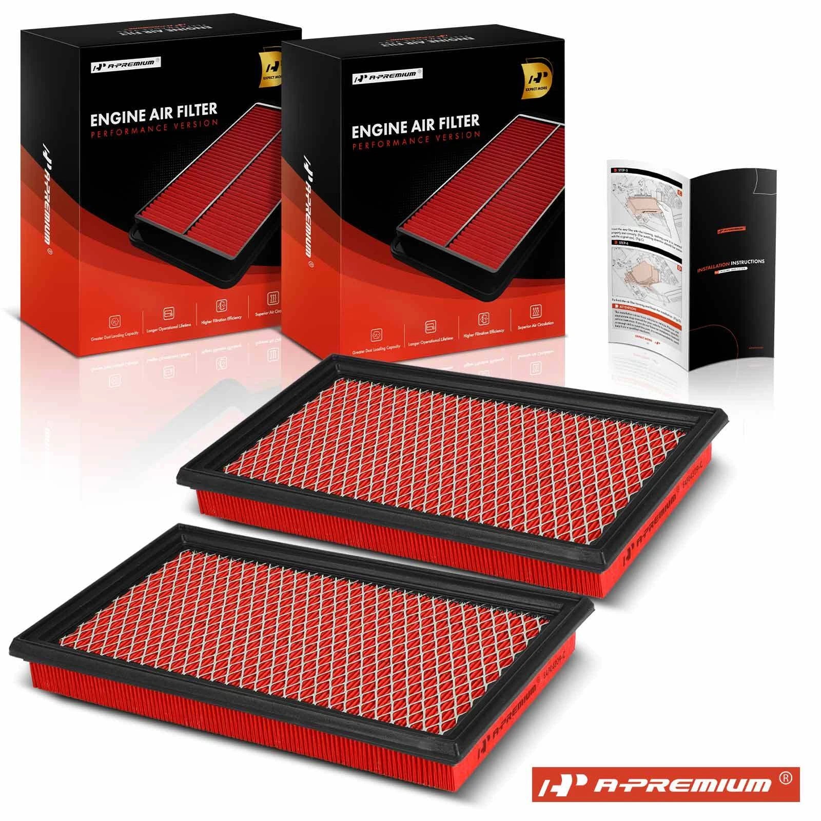 2X Performance Engine Air Filter for Nissan Altima Sentra (1993–2018)